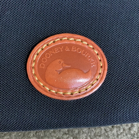 Dooney & Bourke Black and Brown Leather Crossbody Bag - Picture 6 of 7